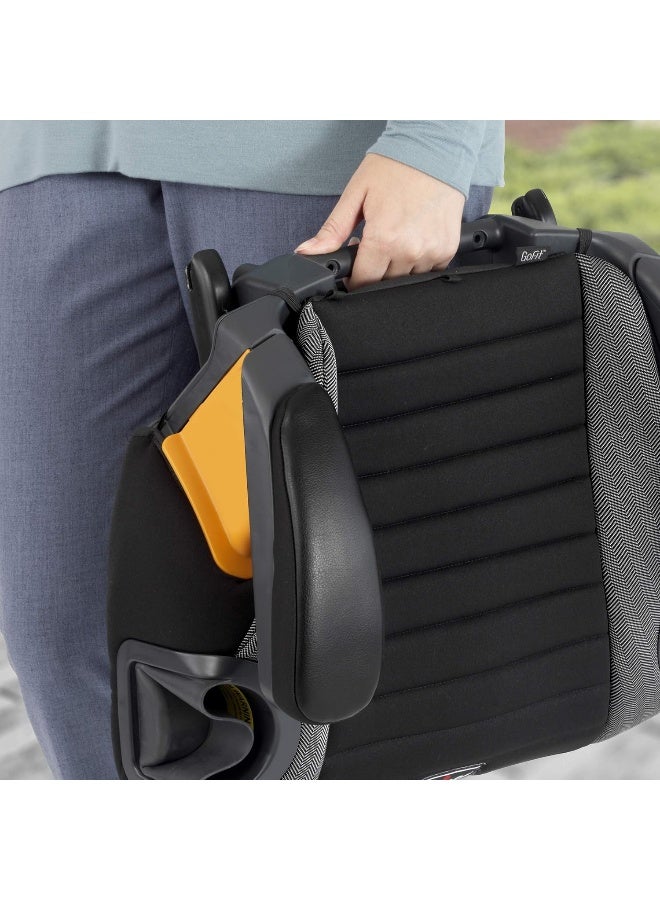 Chicco مقعد سيارة Chicco GoFit Plus بدون ظهر مع مشبك سريع الإطلاق، مقعد معزز للسفر للسيارة، مقعد معزز محمول للأطفال من 40-110 رطل. | فيفاسي/وردي - Image 5